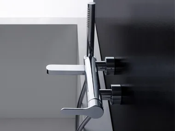 KLAB - Wall-mounted external brass bathtub set with hand shower by Rubinetterie Treemme - view 2